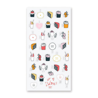 sweet cake dessert sticker sheet