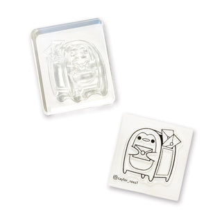 penguin mailbox mail letters stamp